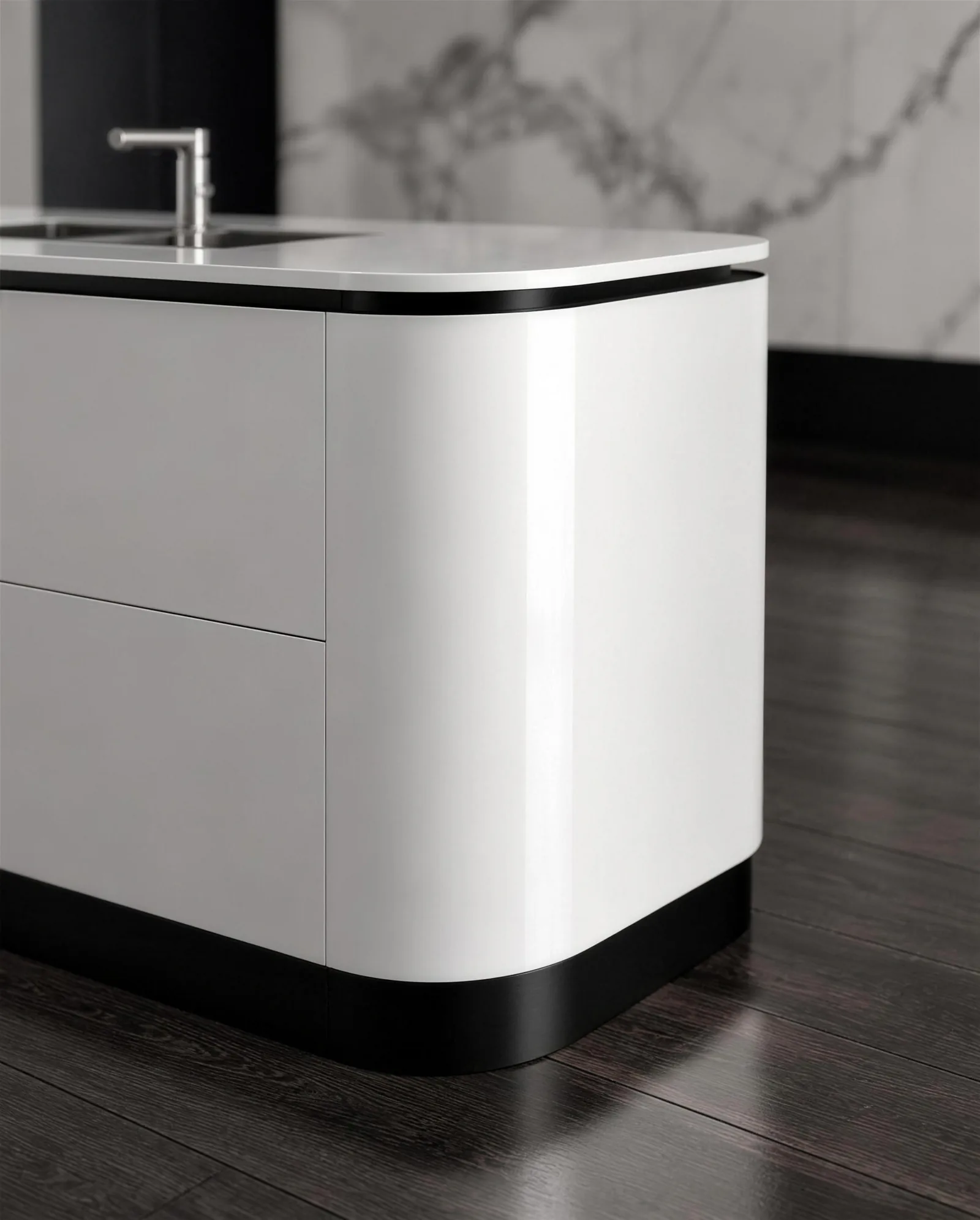 Rinascimento: rounded end and plinth